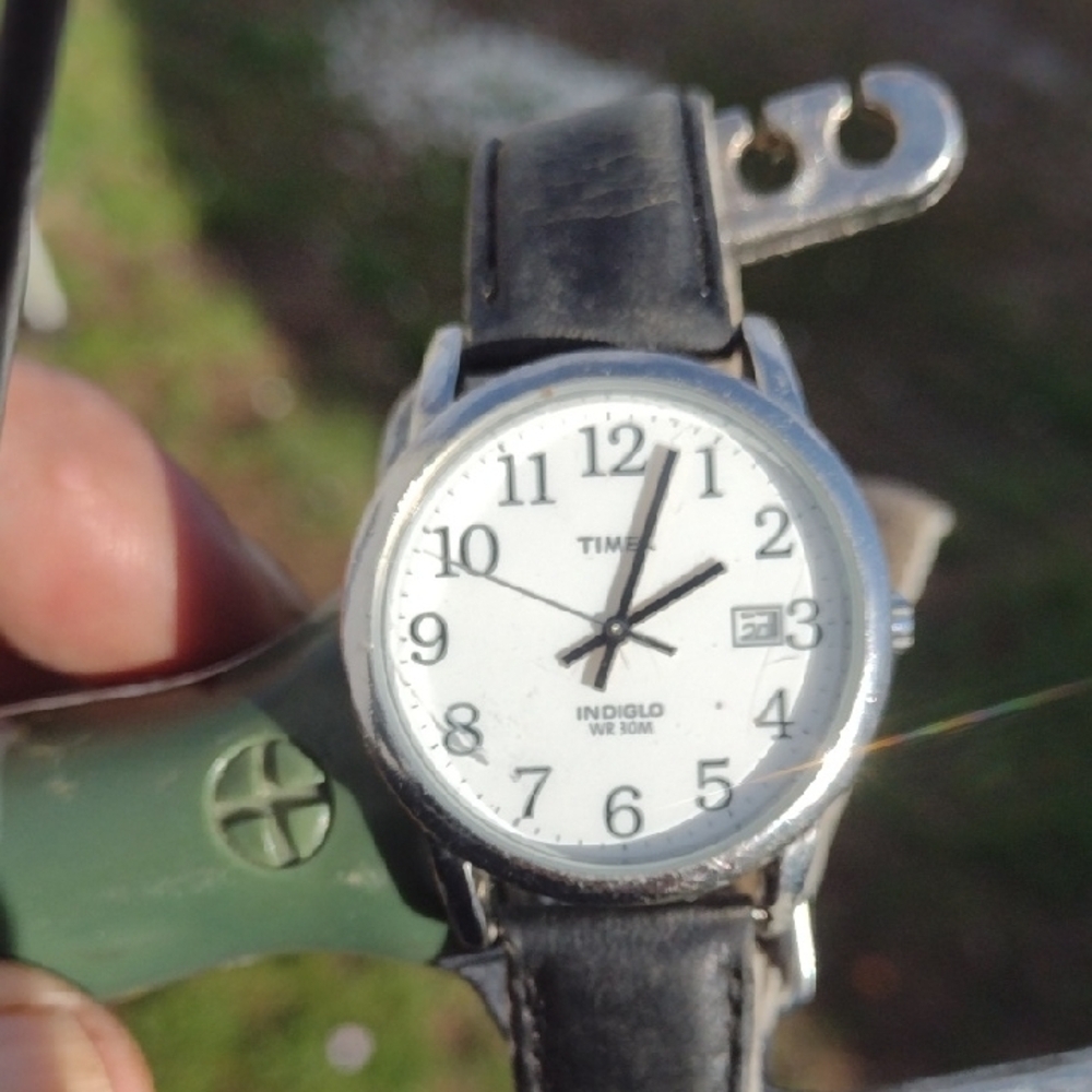 Timex Black and Silver Watch